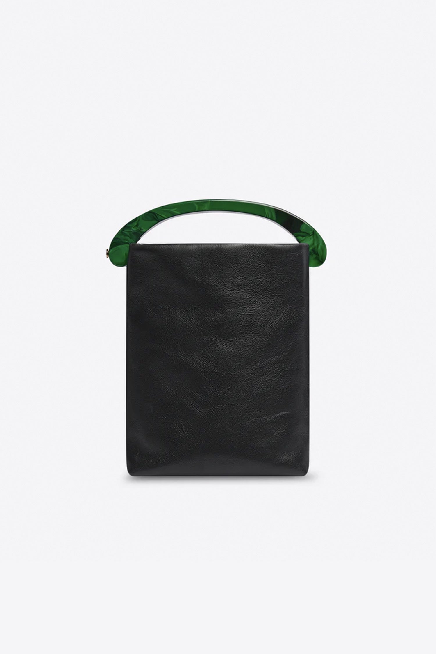 CRISP MICRO LEATHER BAG IN BLACK, SS26