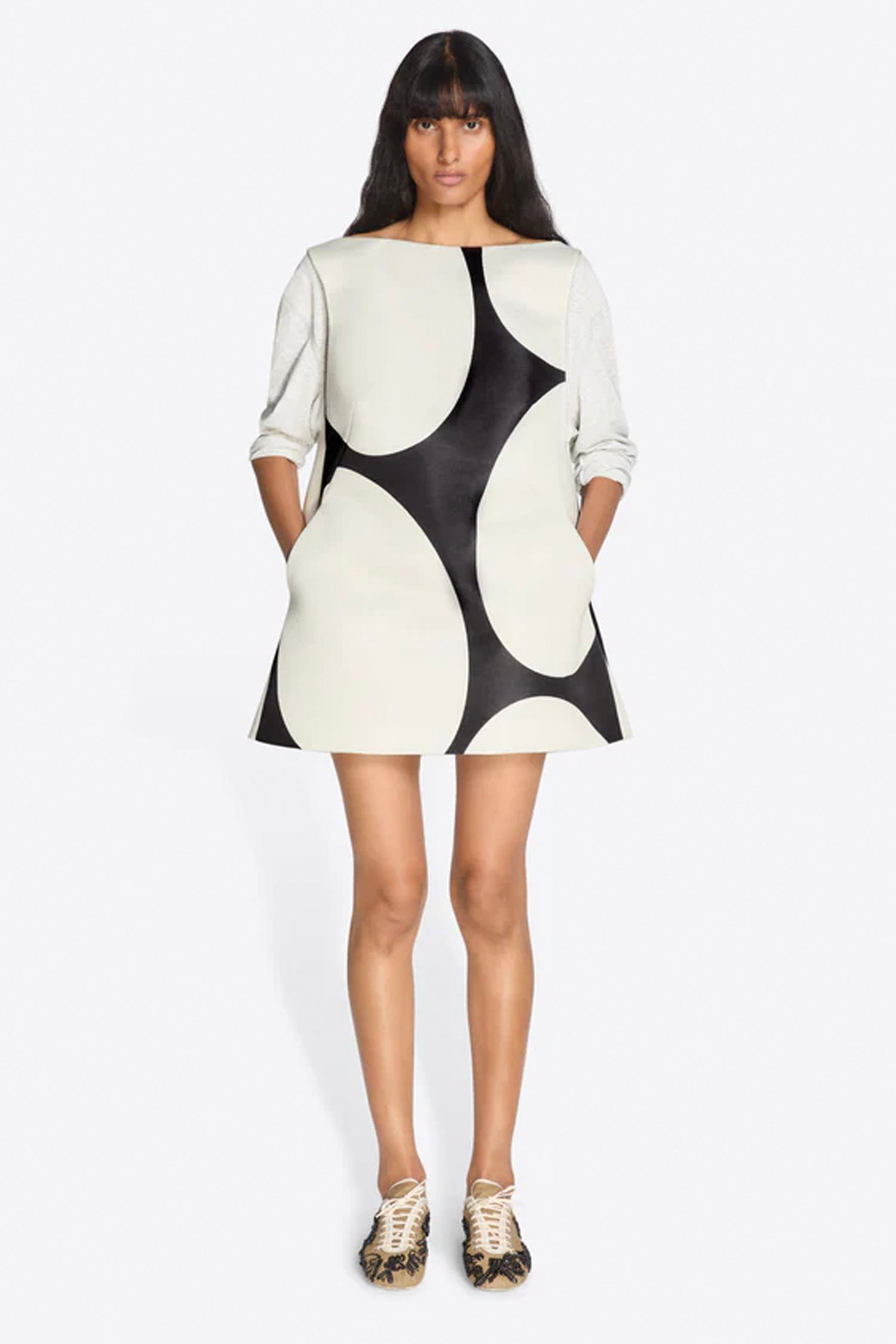 DABEL DRESS IN BLACK, SS26