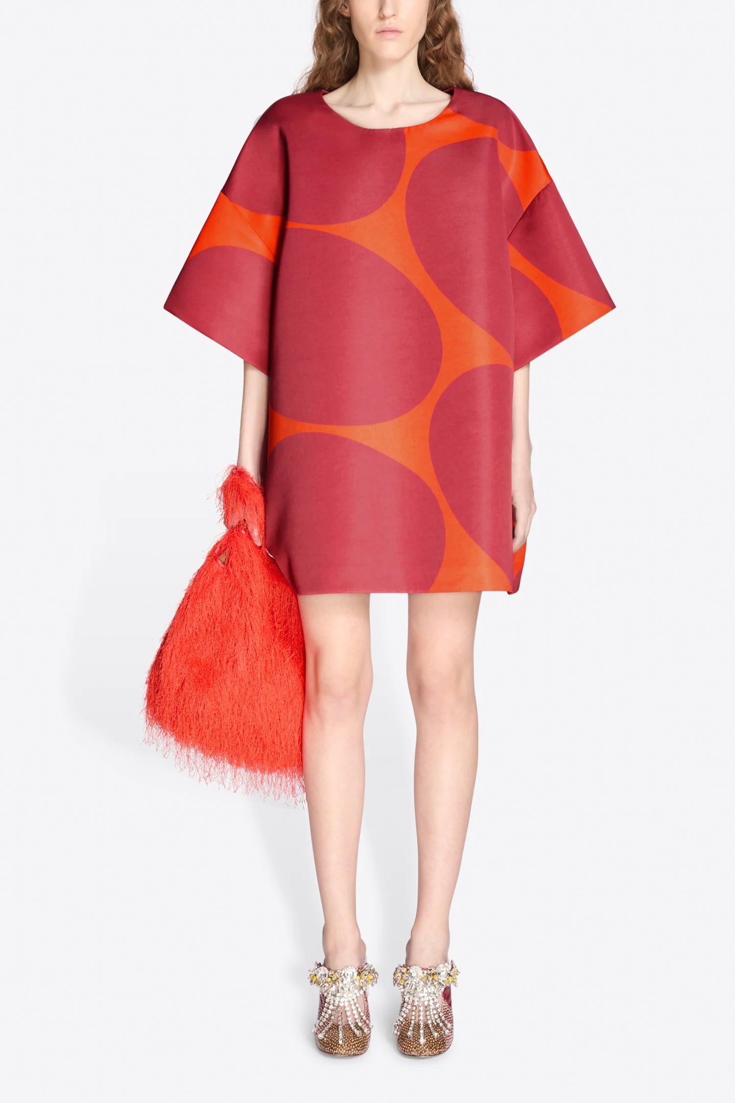 DEKKORA DRESS IN ORANGE, SS26