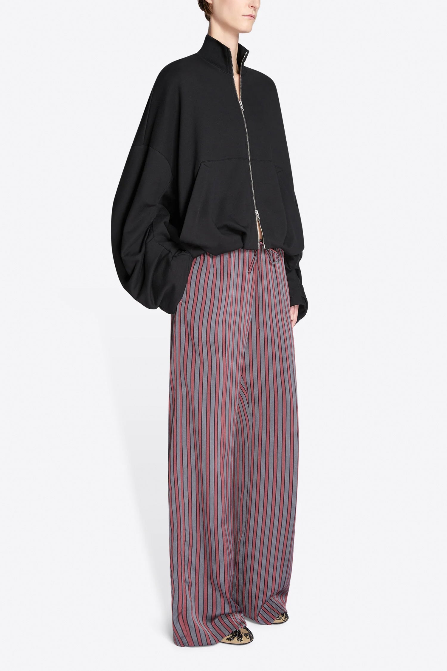HAQUA ZIP JACKET IN BLACK, SS26