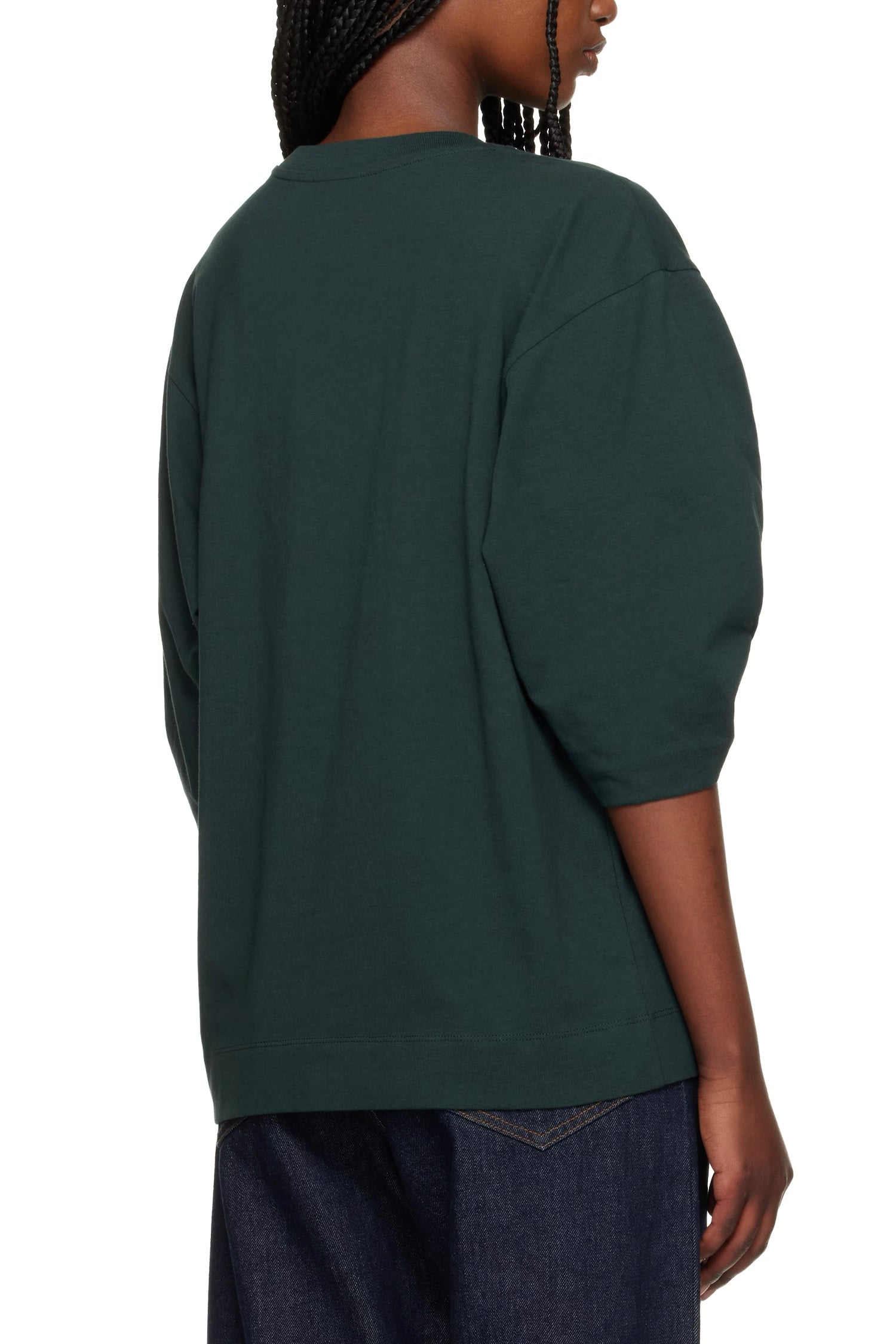 HEYNET T-SHIRT IN DARK GREEN, SS26