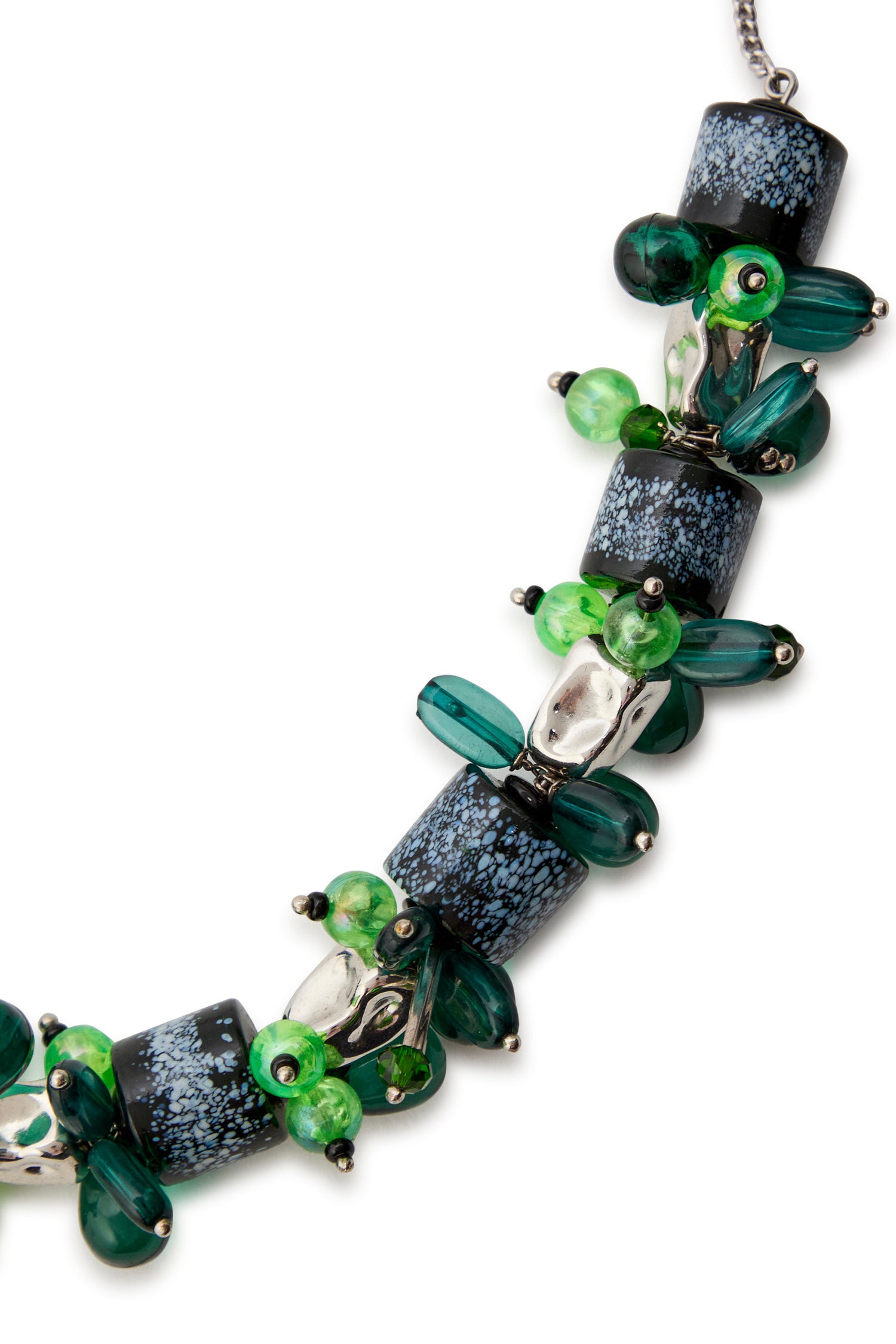 BEADED NECKLACE IN GREEN, SS26