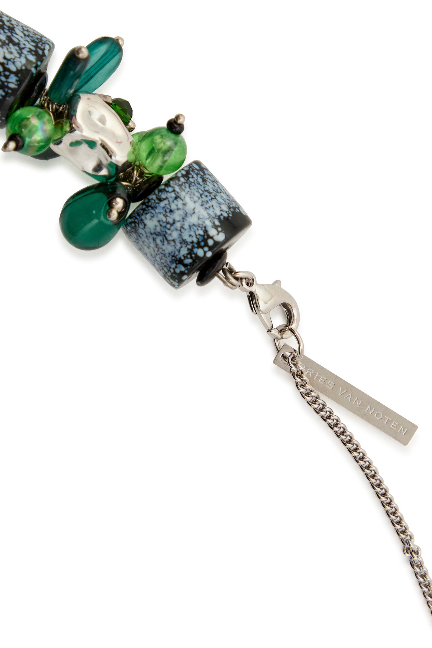 BEADED NECKLACE IN GREEN, SS26