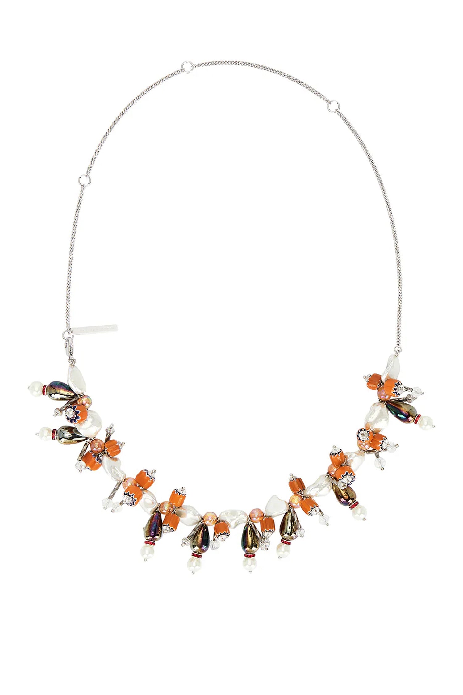 BEADED NECKLACE IN MANDARIN, SS26