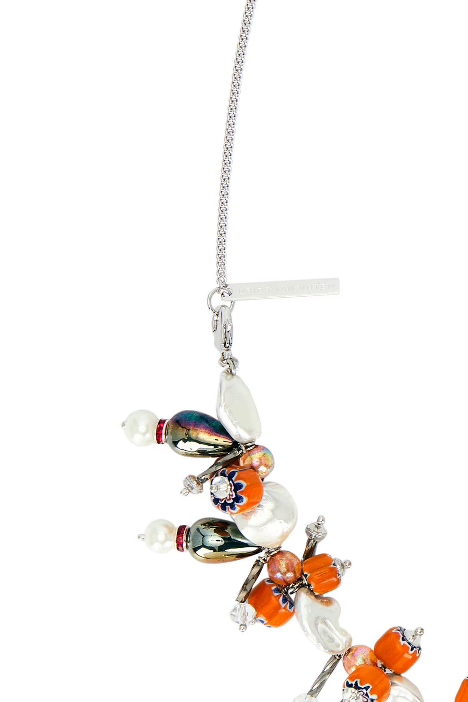 BEADED NECKLACE IN MANDARIN, SS26