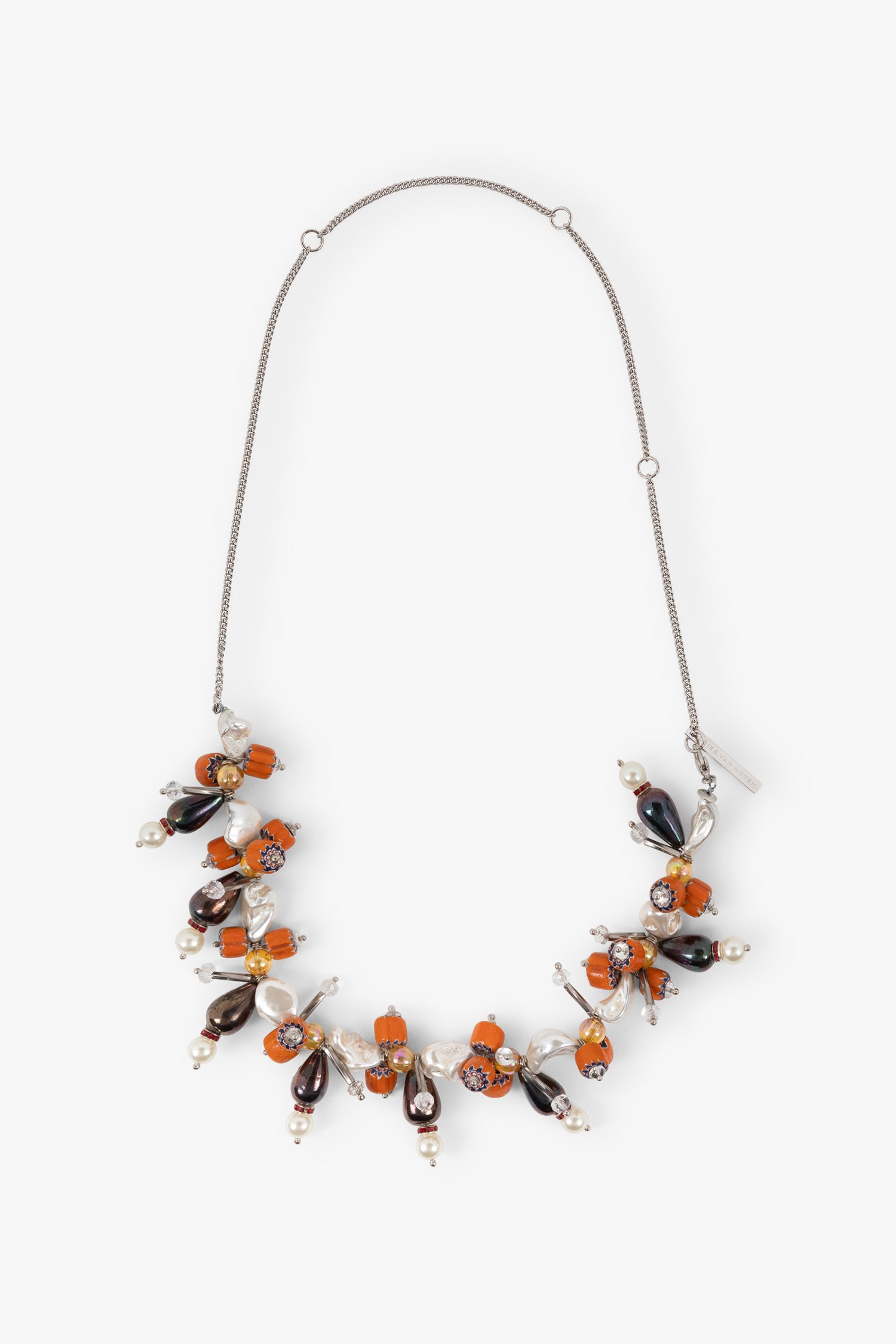 BEADED NECKLACE IN MANDARIN, SS26