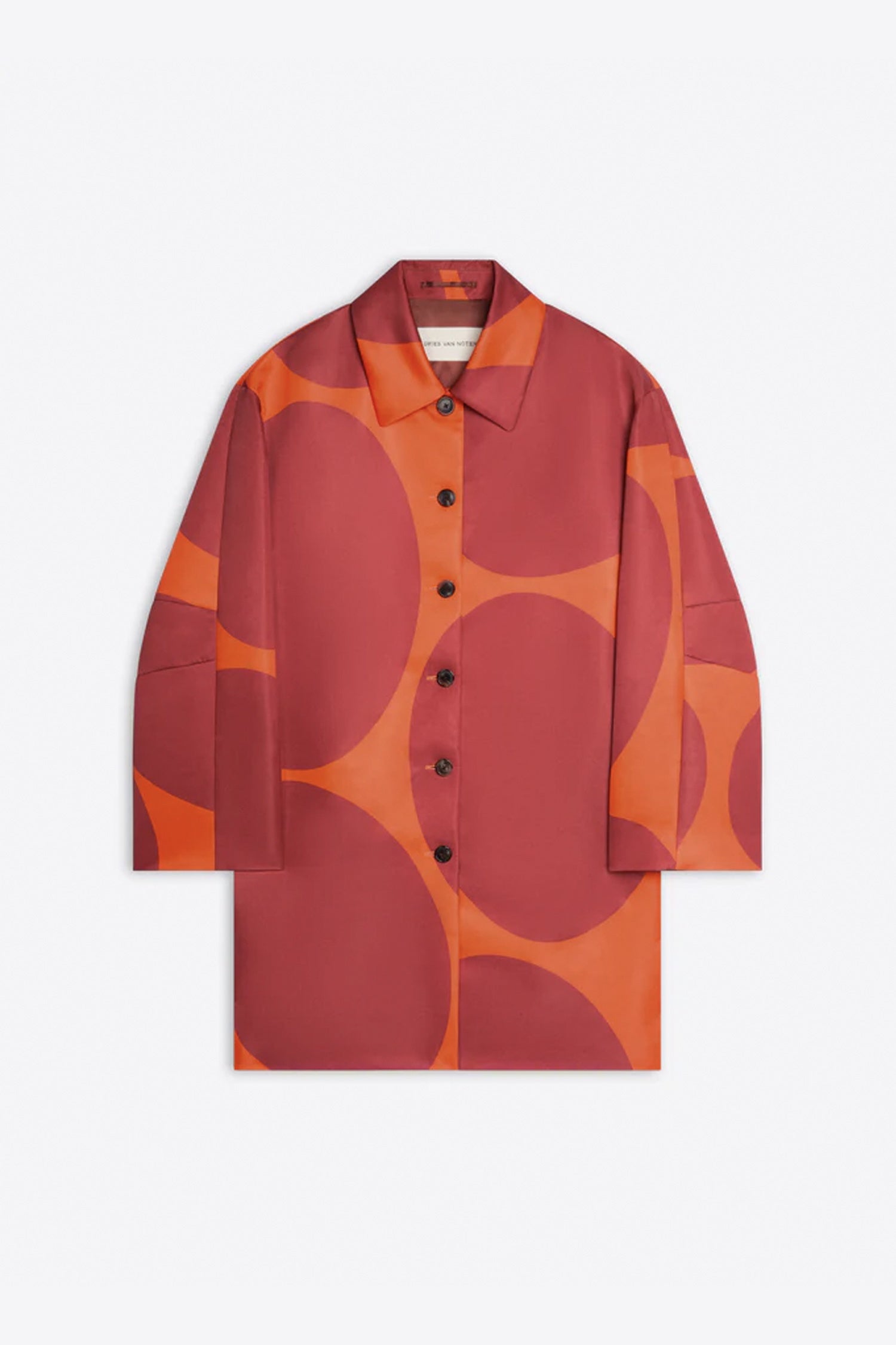 RONDERO A-LINE COAT IN ORANGE, SS26