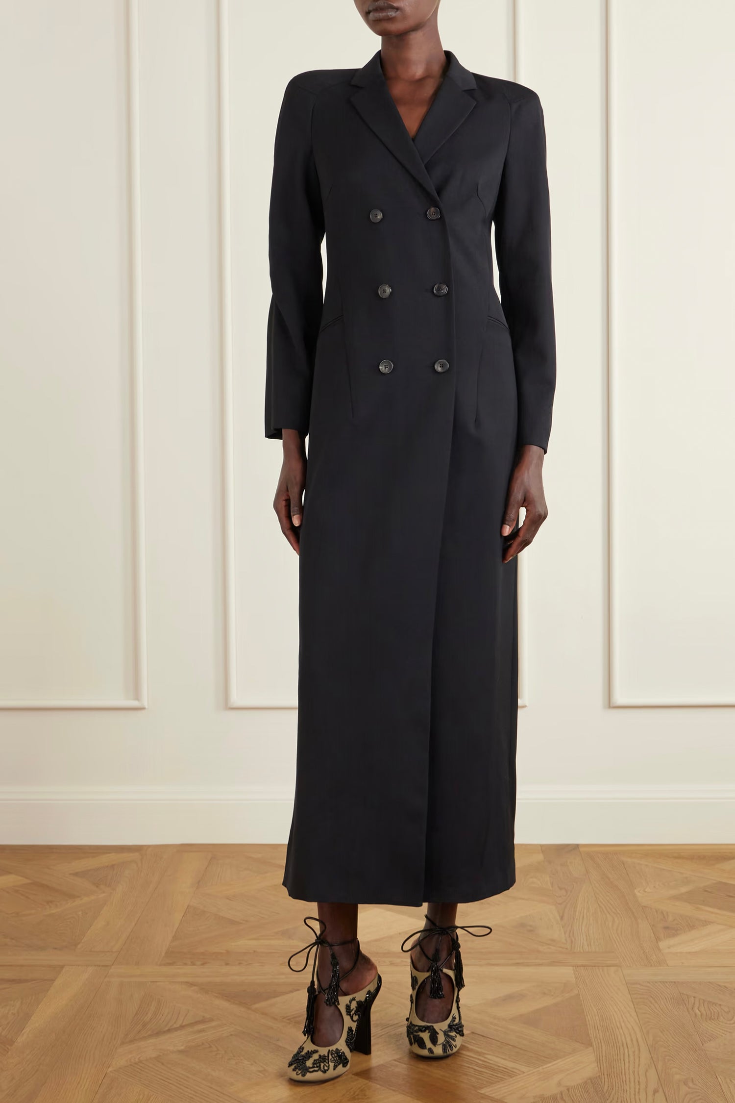 RONNA COAT IN BLACK, SS26