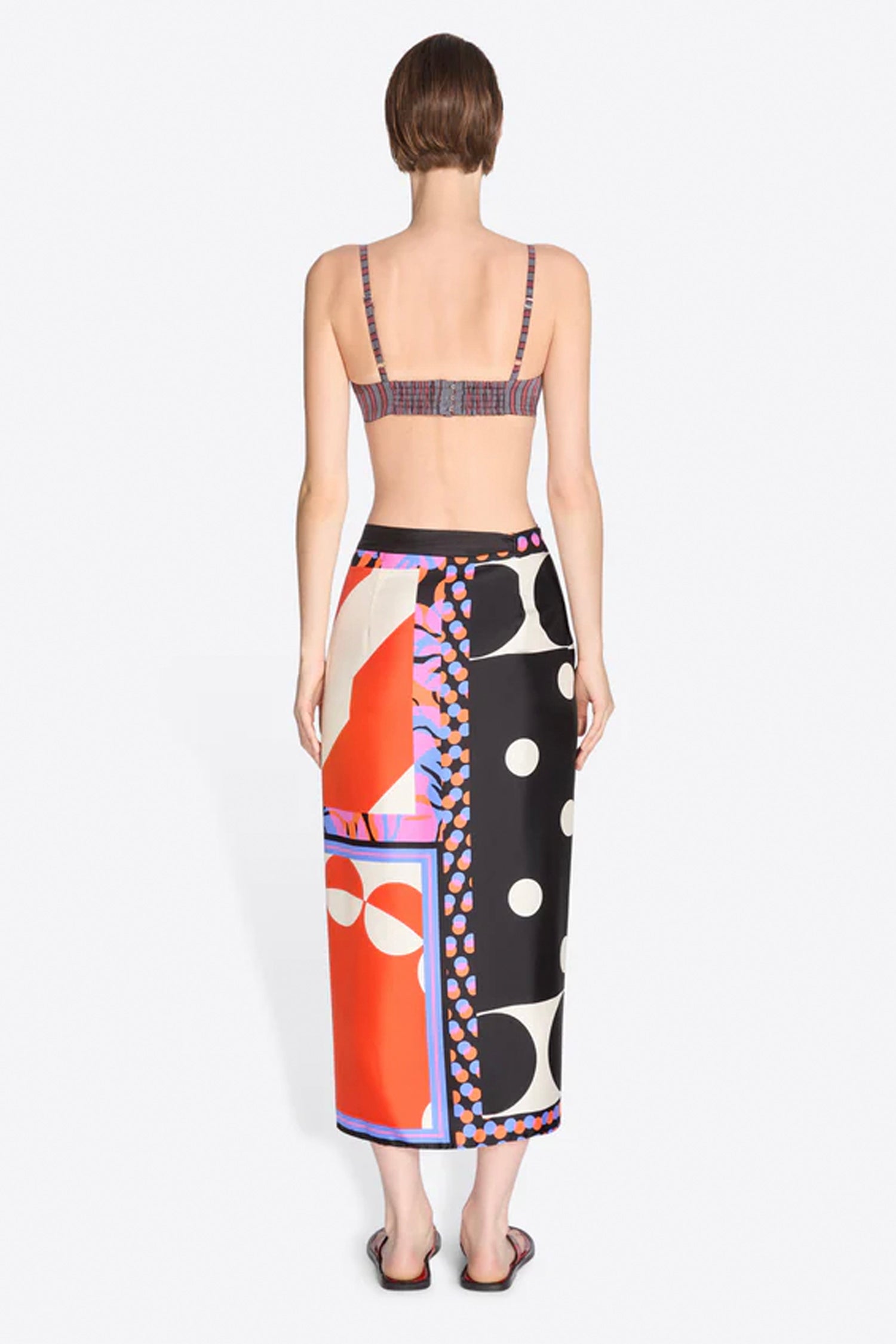 SCARFY LONG WRAP SKIRT IN DESSIN A, SS26