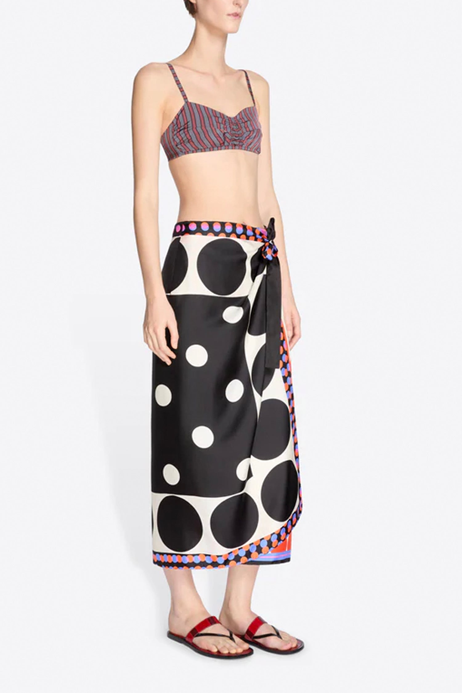 SCARFY LONG WRAP SKIRT IN DESSIN A, SS26