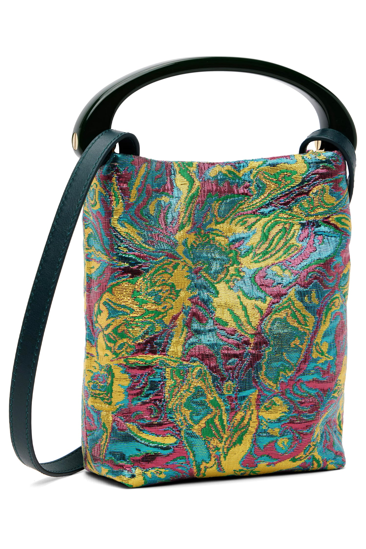 CRISP MICRO JACQUARD BAG IN LEMON, SS26