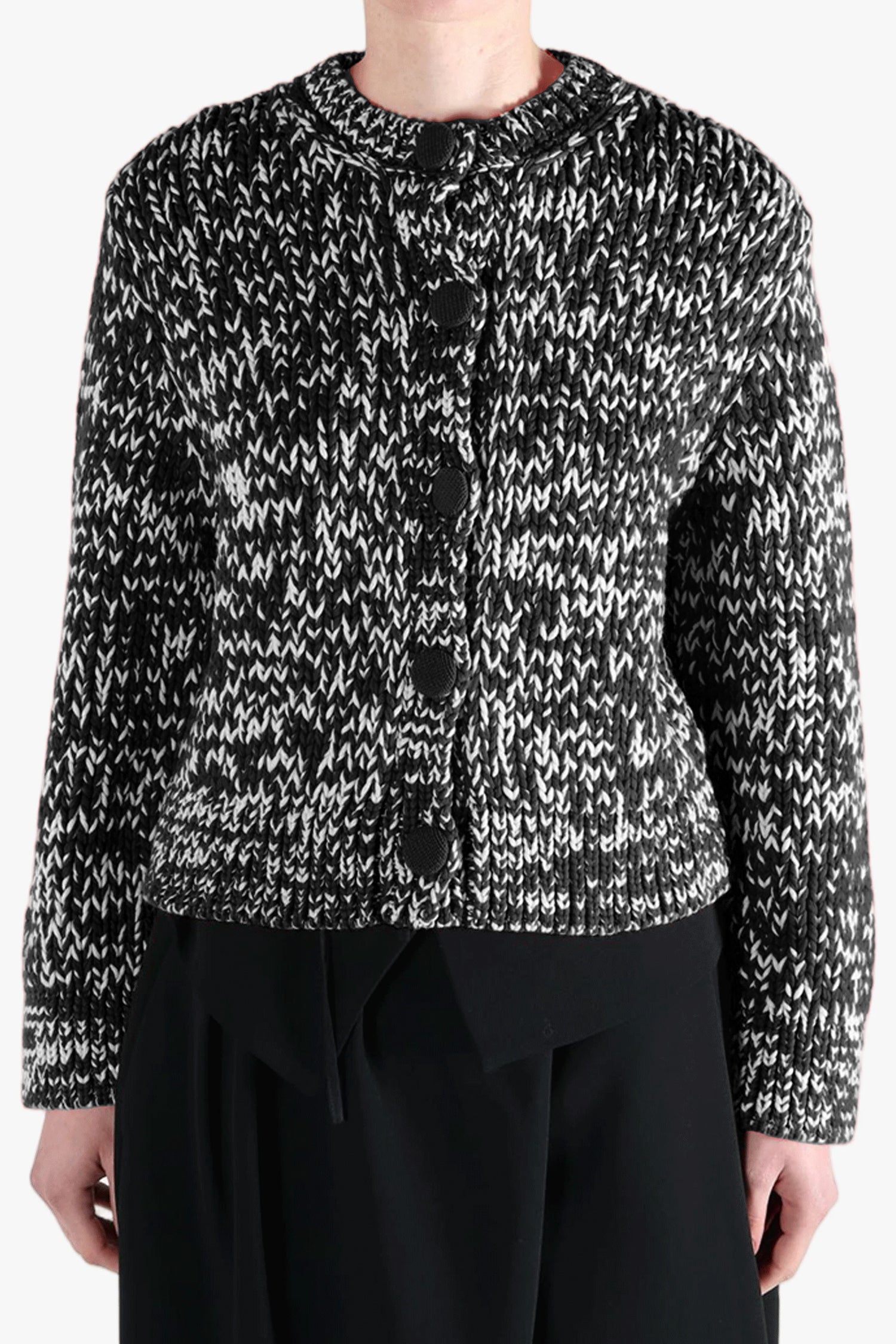 TODAY CARDIGAN IN BLACK, SS26