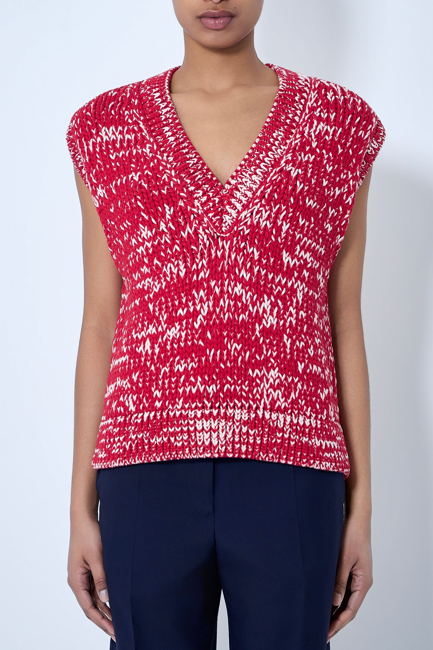 TOURNEY SWEATER IN RED, SS26
