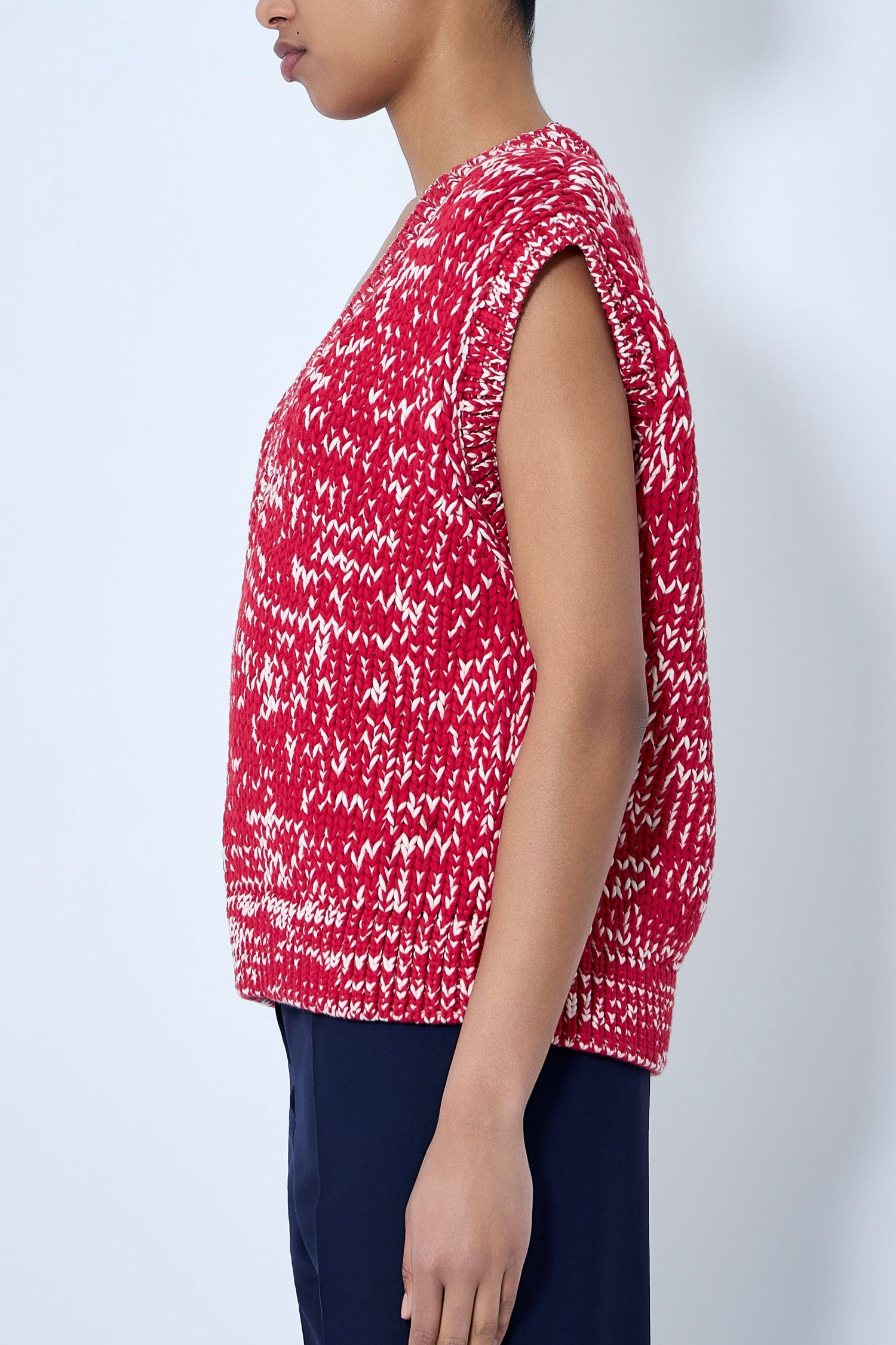 TOURNEY SWEATER IN RED, SS26