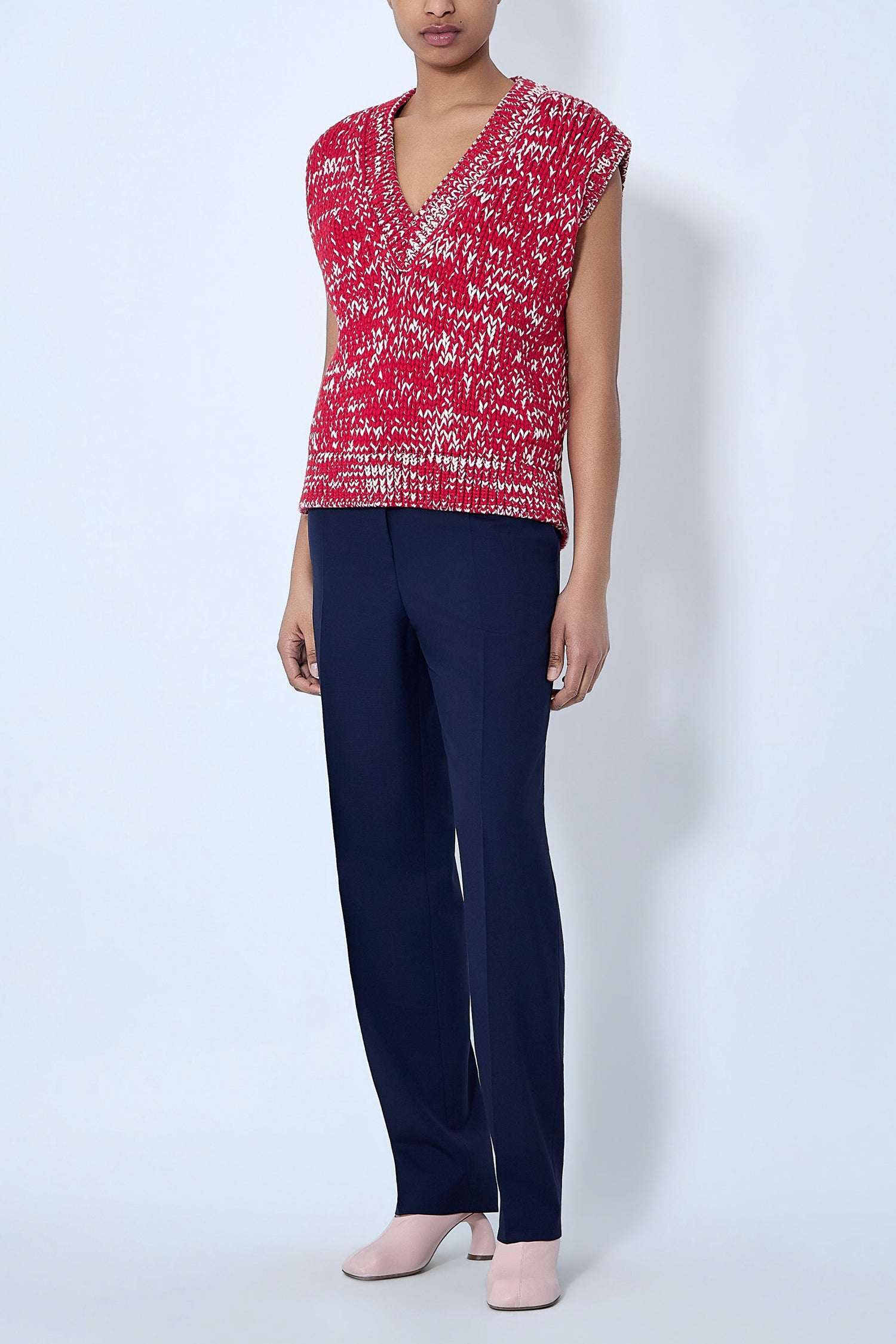 TOURNEY SWEATER IN RED, SS26