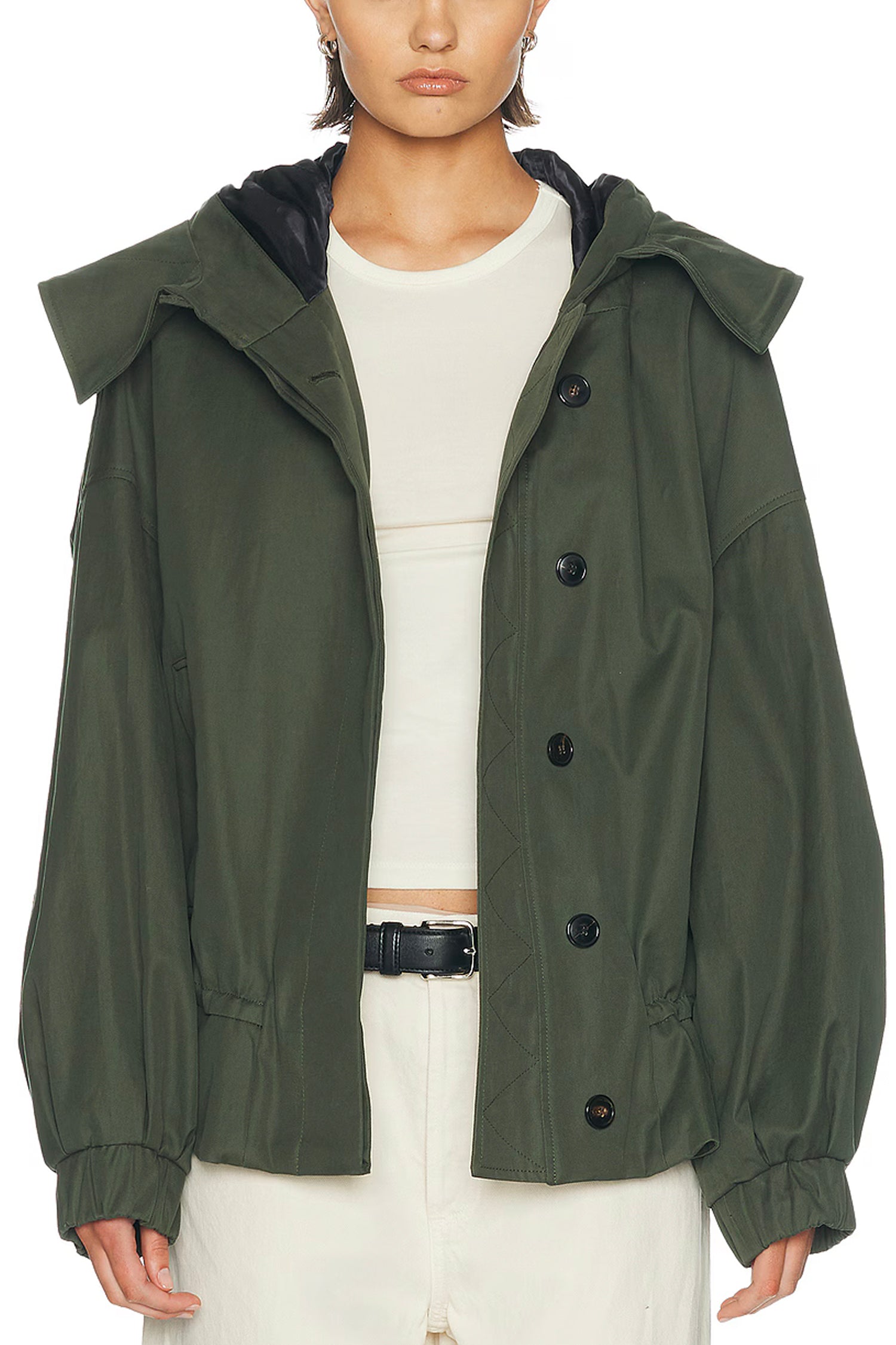 VILLAS HOODED JACKET IN BOTTLE, SS26