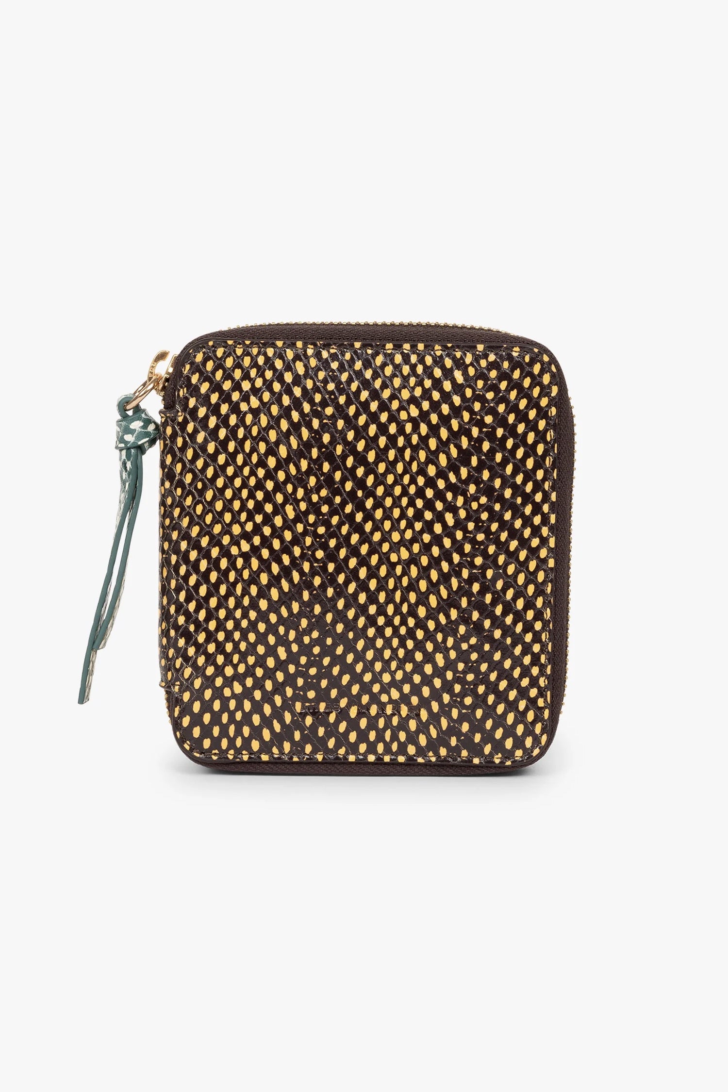 LEATHER ZIP WALLET IN BROWN, SS26