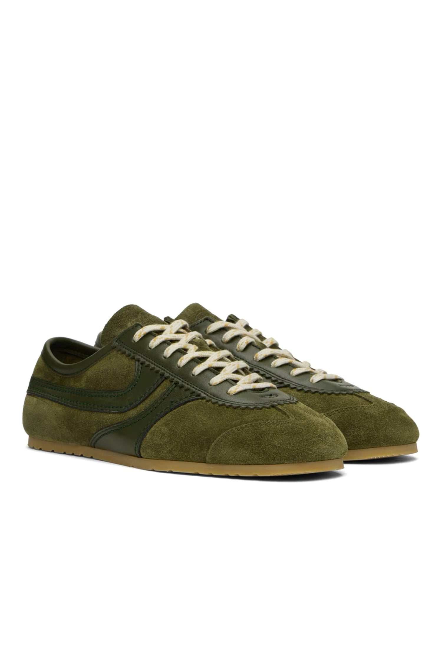 Olive suede sneakers discount
