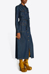 DELLIE DRESS IN INDIGO, AW23