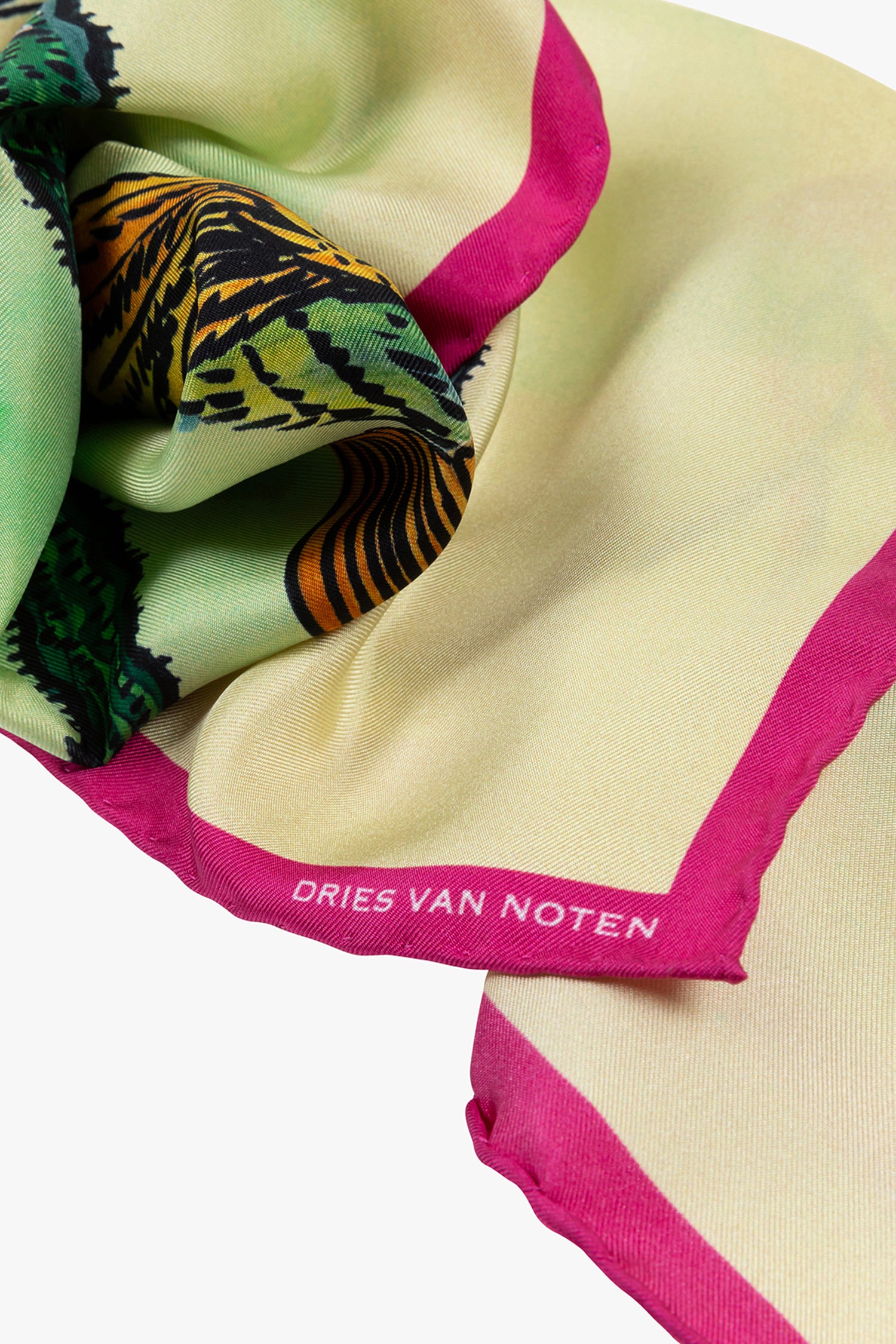 FAN SCARF IN BIRD PRINT, AW23