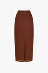 HAFYA SKIRT IN CHOCOLATE, AW23