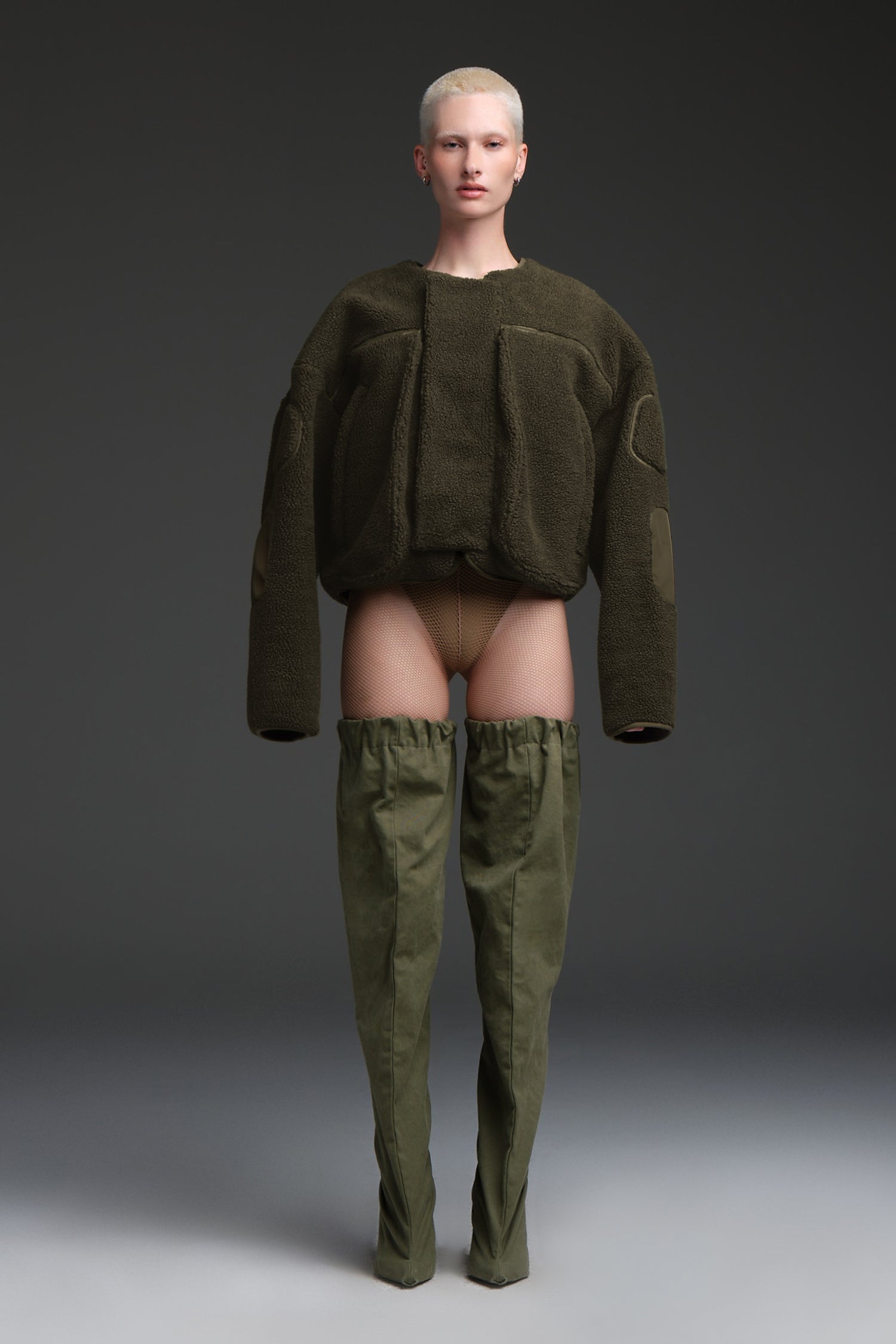 FLUFFY OVERCOAT IN LAUREL, DROP 4