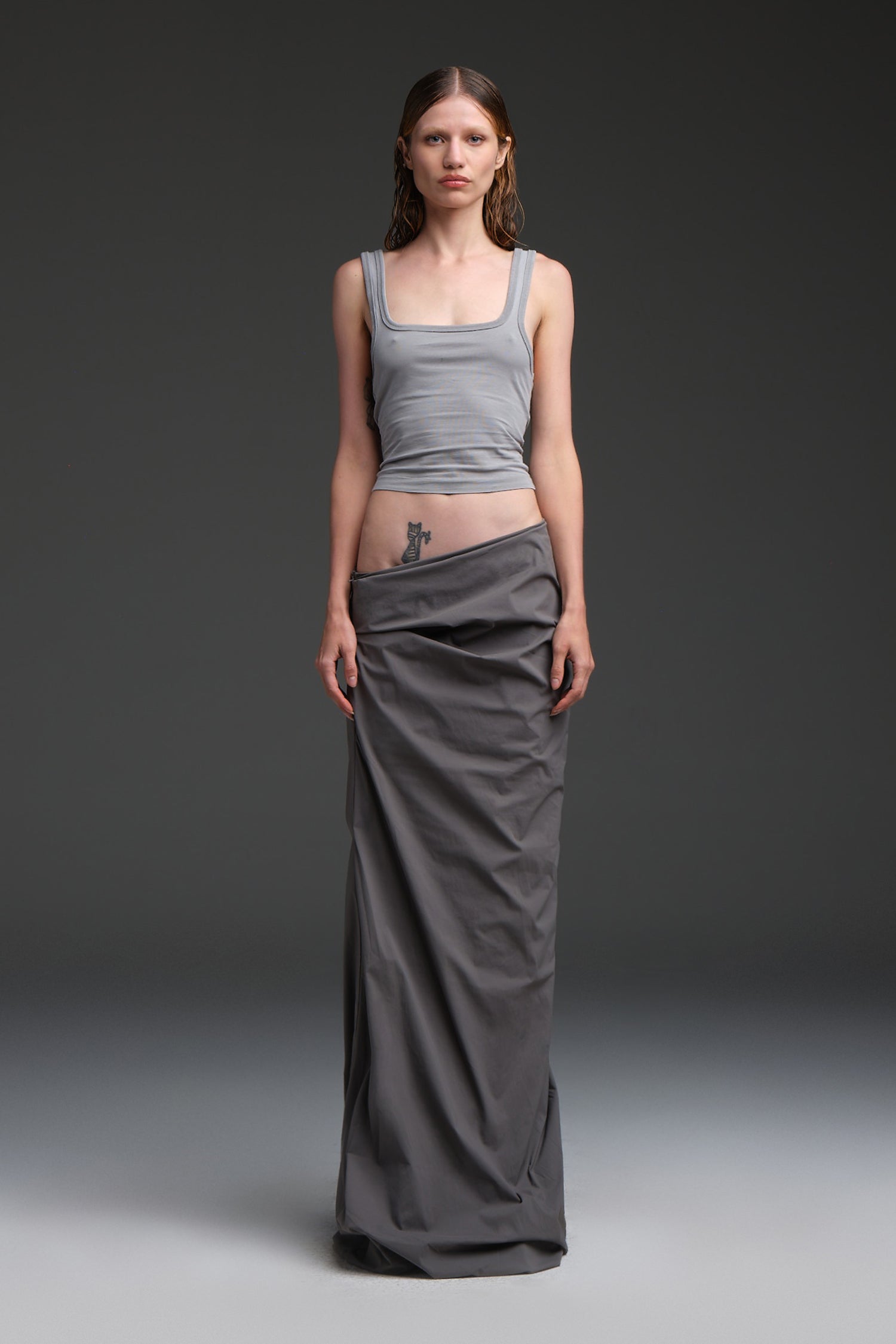 STRUCTURED SKIRT IN ROCK, DROP 4