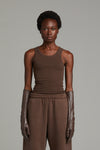 RIB TANK IN BRUNETTE