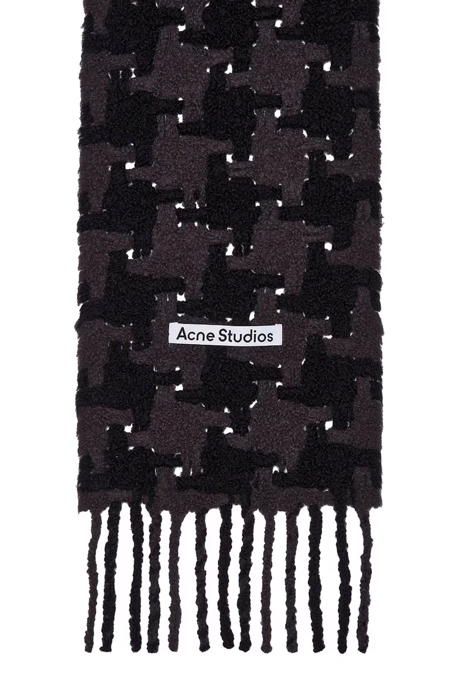 HOUNDSTOOTH SCARF IN BLACK/GREY, FW24 - Zambesi Store