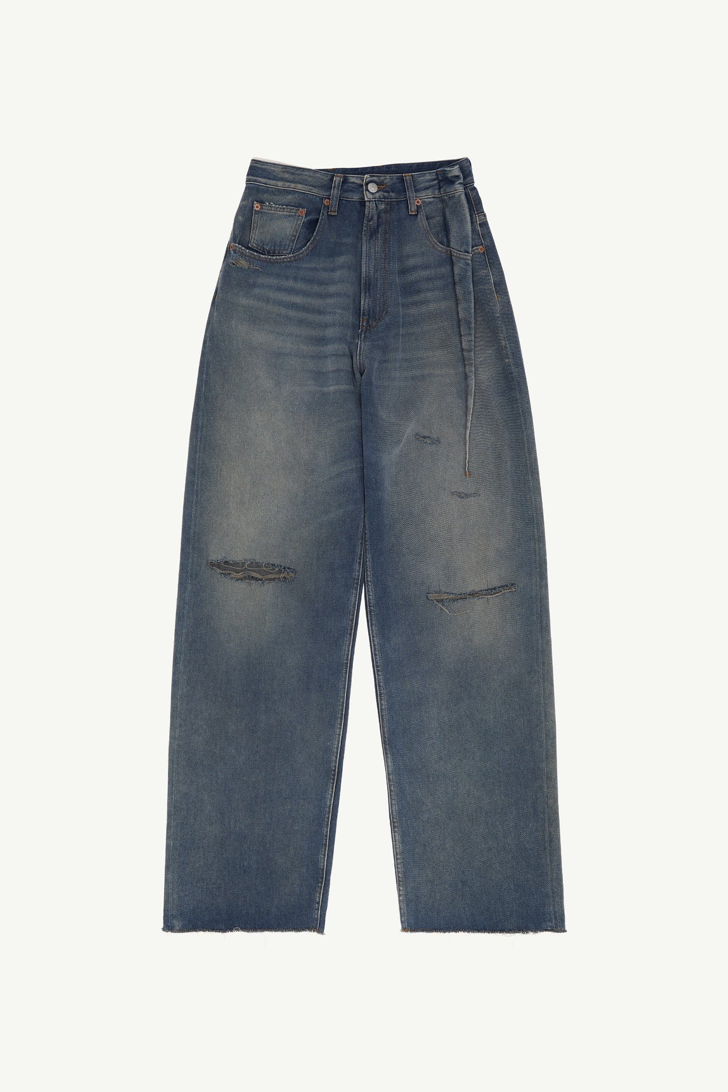 DISTRESSED JEAN IN GREY BLUE, SS25