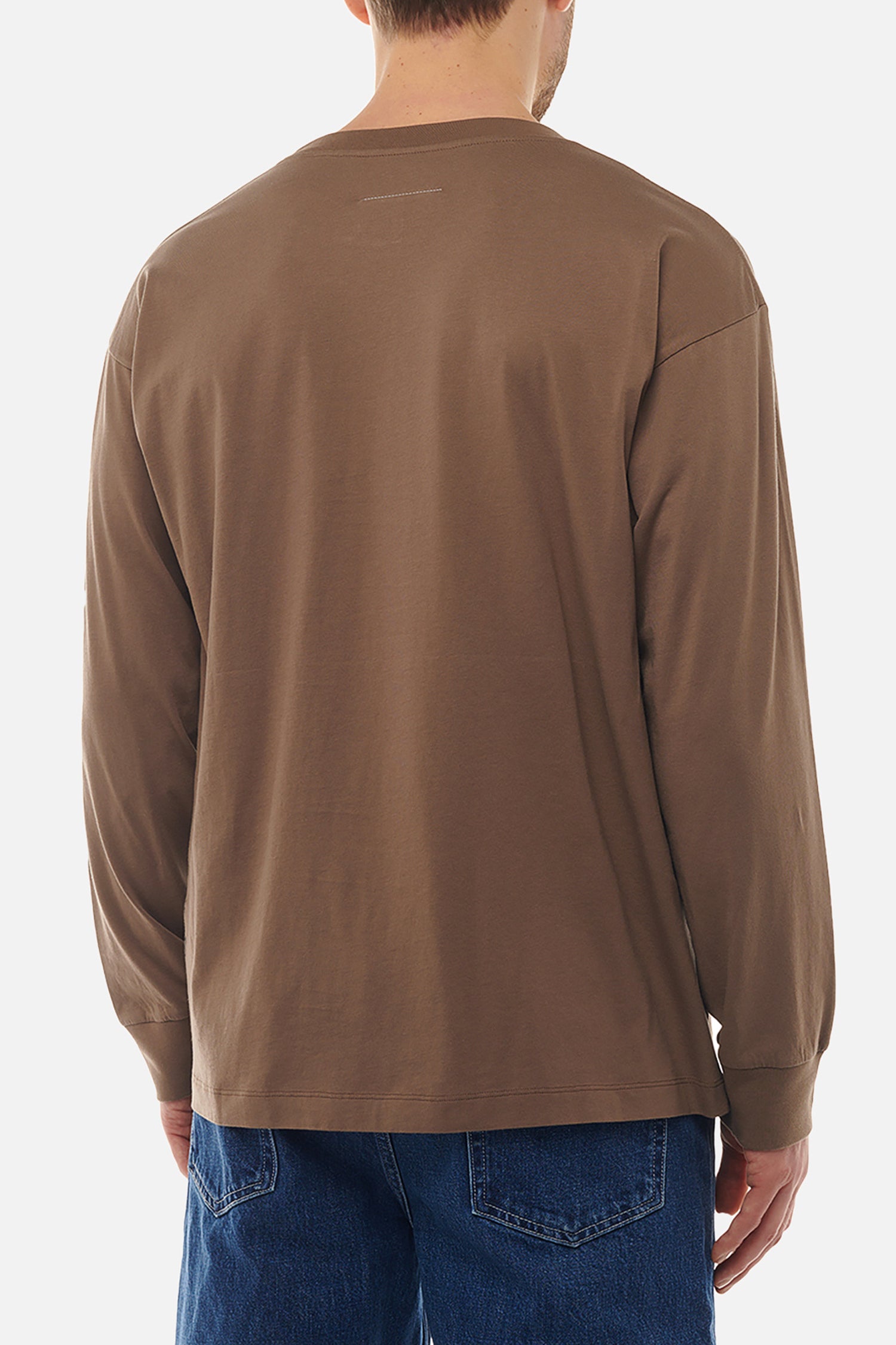 NUMERIC LONG SLEEVE T IN BROWN, SS25