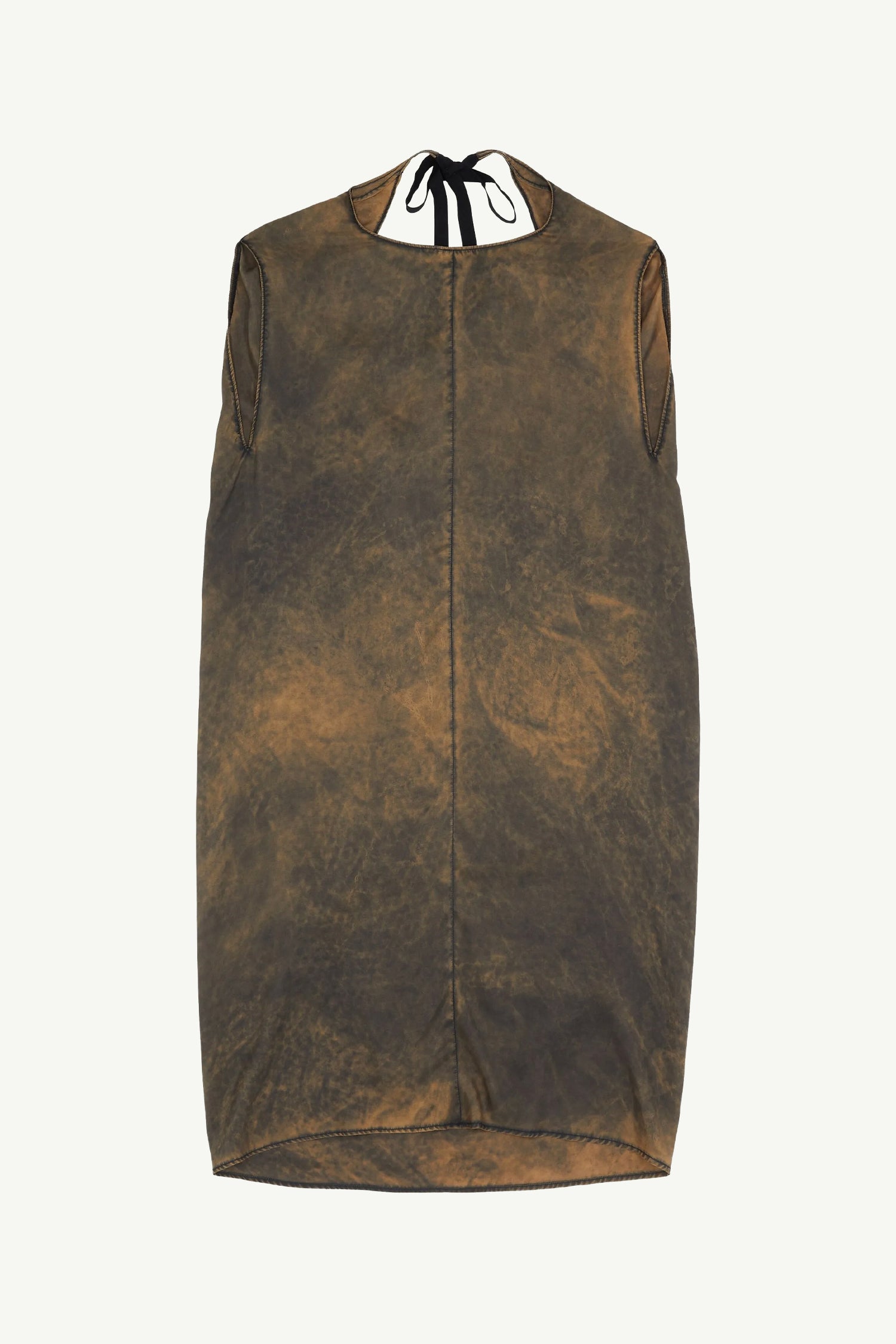 SILK MIDI DRESS IN KHAKI, SS25