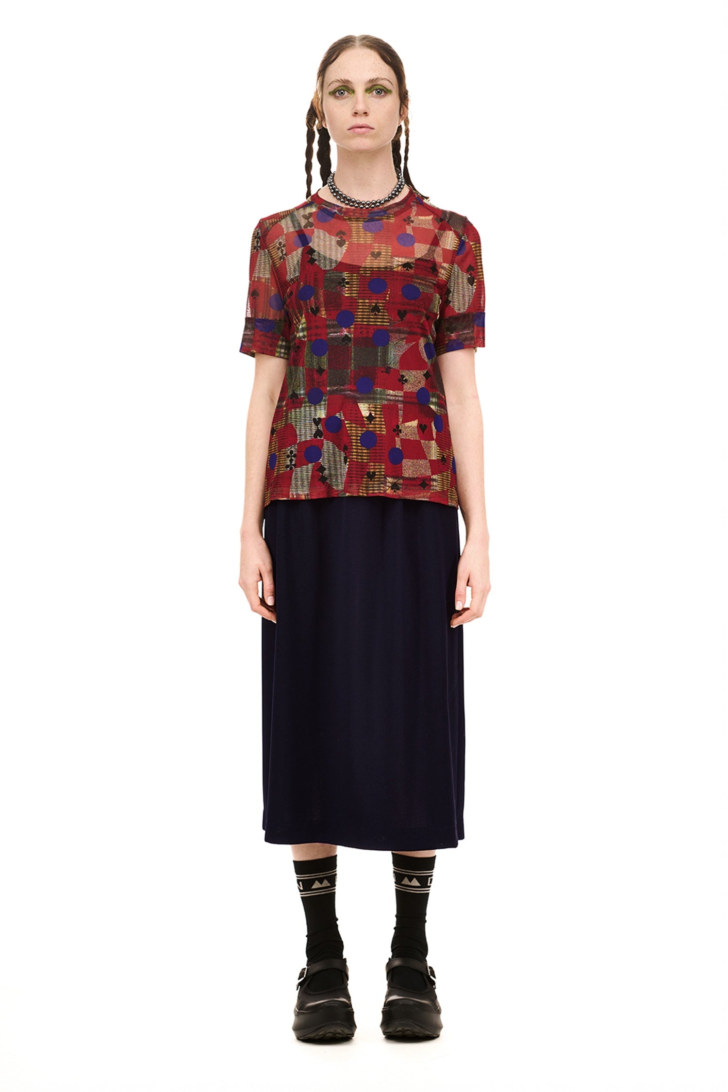 ARCHIVE SHORT SLEEVE IN PATCHED PRINT, SS26