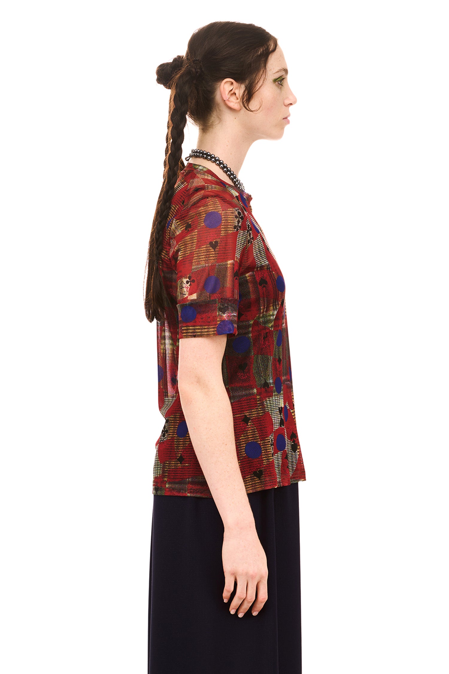 ARCHIVE SHORT SLEEVE IN PATCHED PRINT, SS26