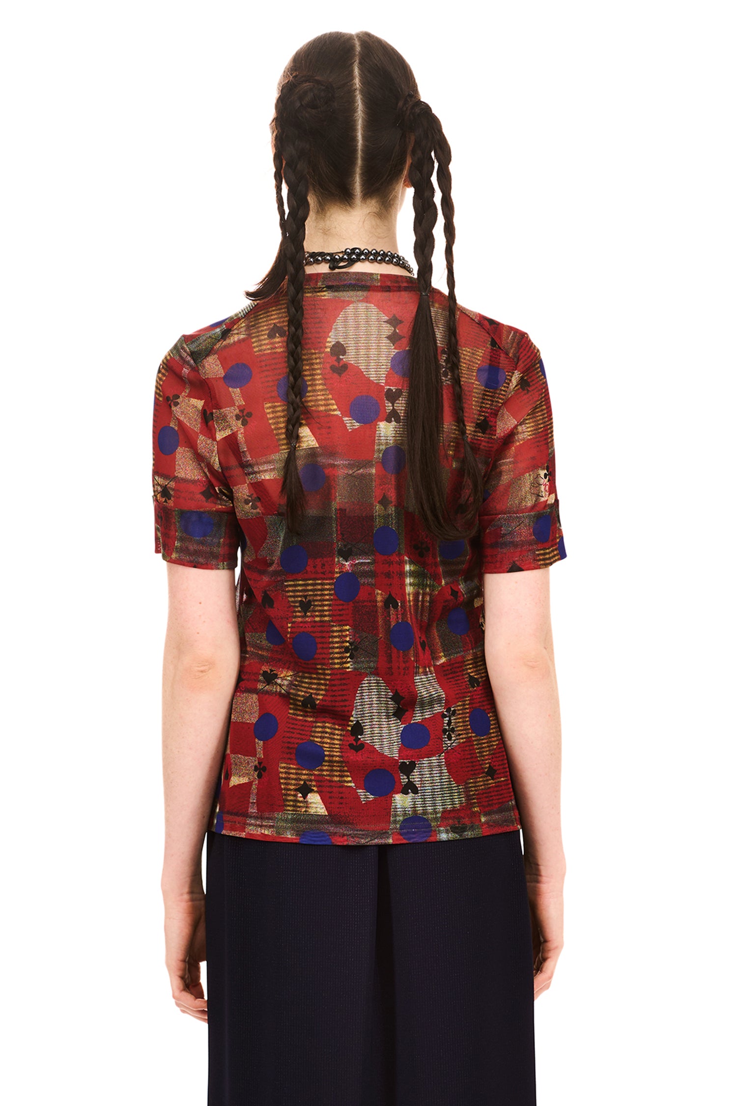 ARCHIVE SHORT SLEEVE IN PATCHED PRINT, SS26