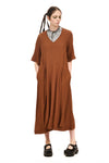 CLASSIC DRESS IN CHESTNUT, SS26
