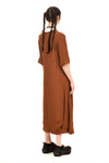 CLASSIC DRESS IN CHESTNUT, SS26