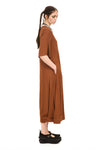 CLASSIC DRESS IN CHESTNUT, SS26