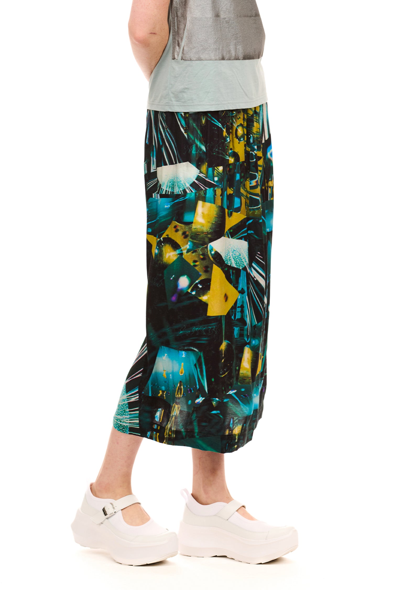 FOREVER SKIRT IN SCIFI PRINT, SS26