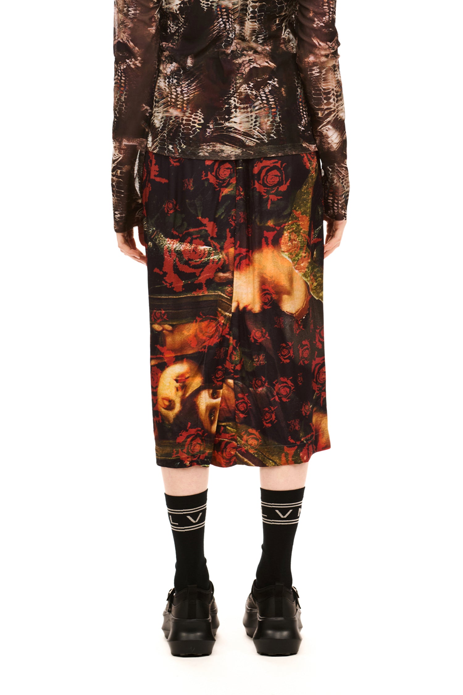 FOREVER SKIRT IN THREE SISTERS PRINT, SS26