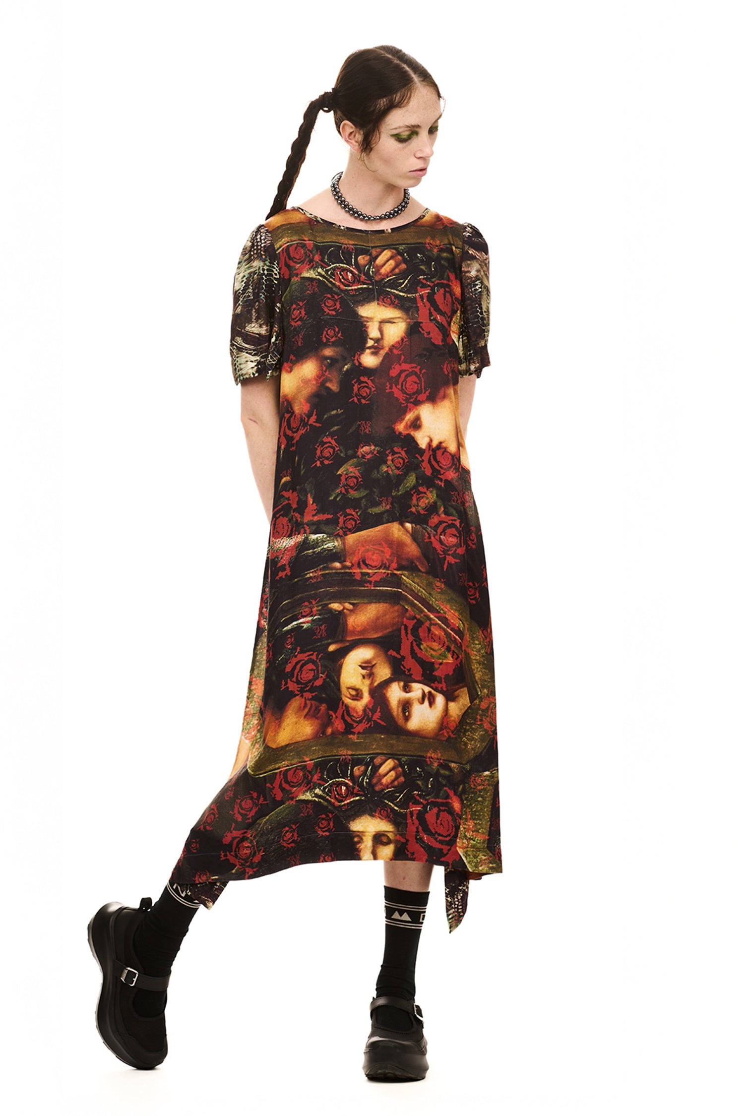 JANUS DRESS IN THREE SISTERS PRINT MIX, SS26