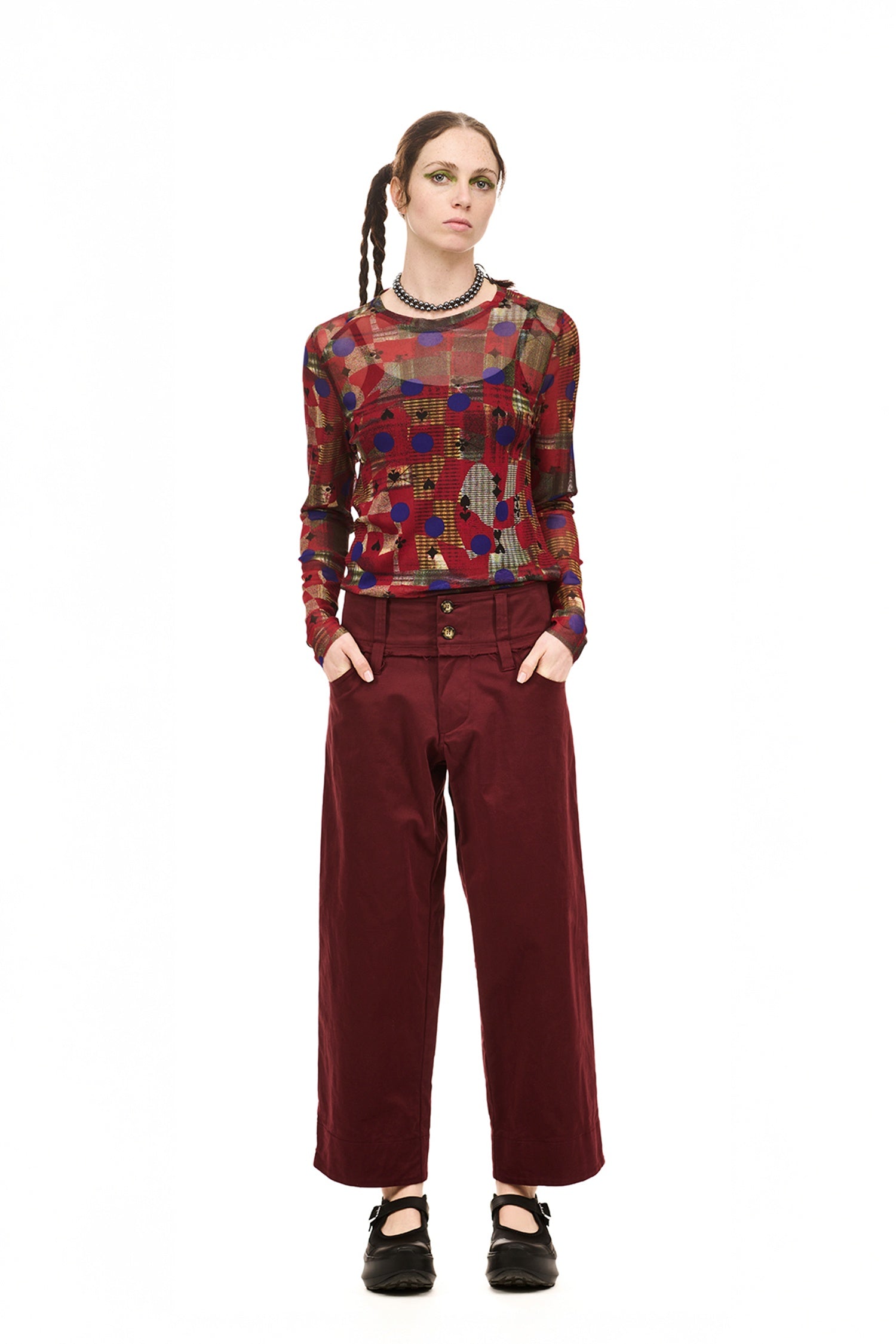 NOVEL TROUSER IN OXBLOOD, SS26