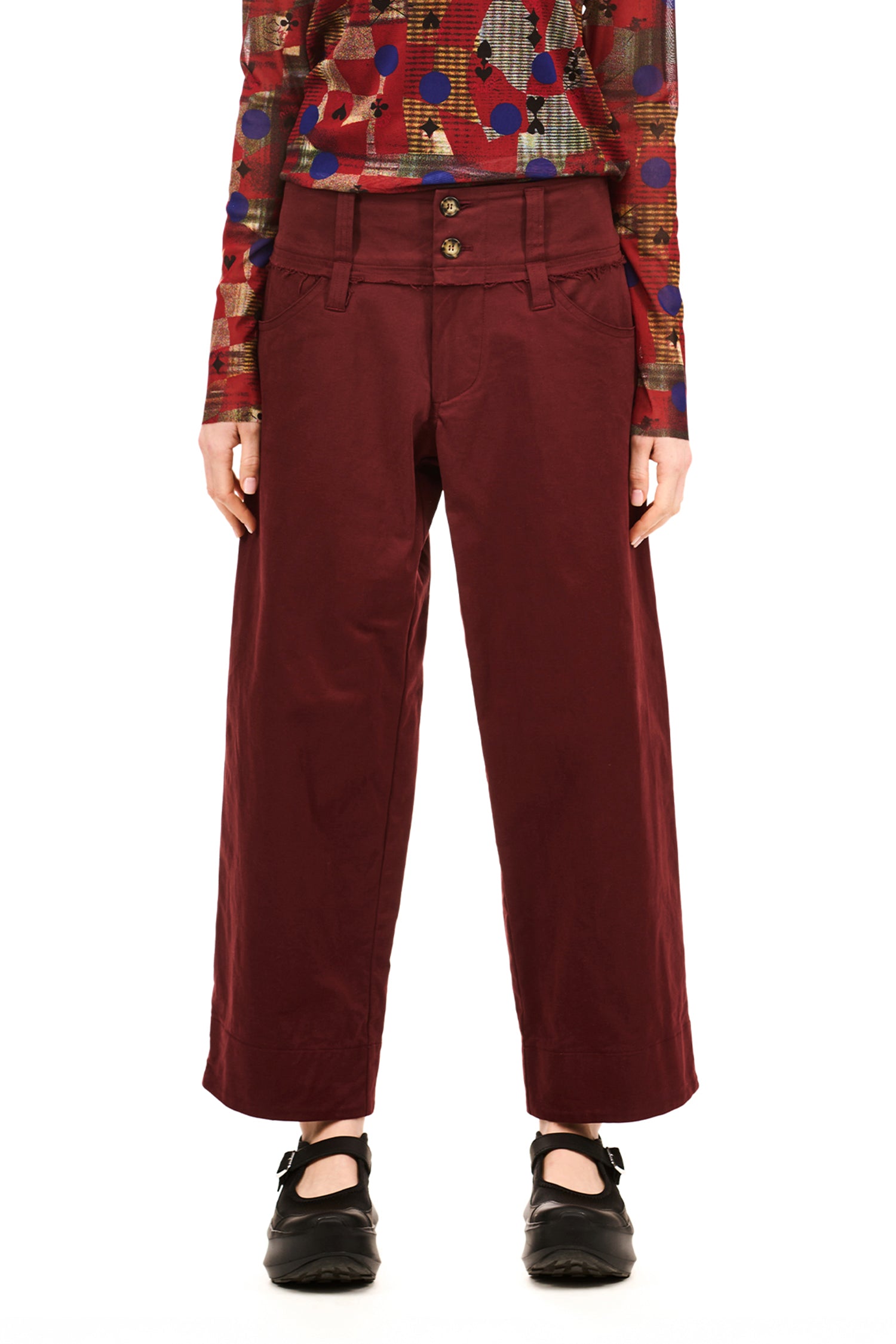NOVEL TROUSER IN OXBLOOD, SS26