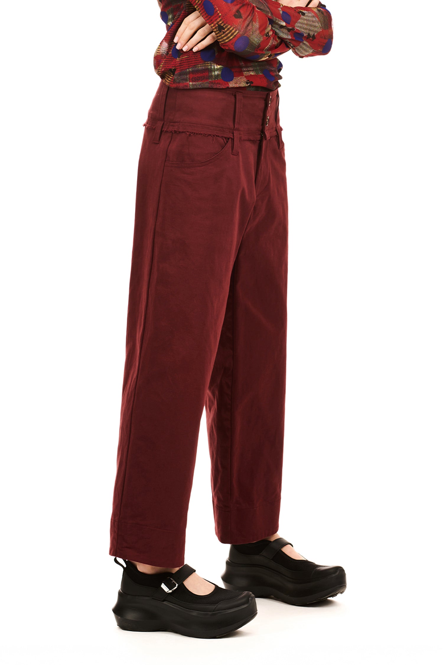 NOVEL TROUSER IN OXBLOOD, SS26