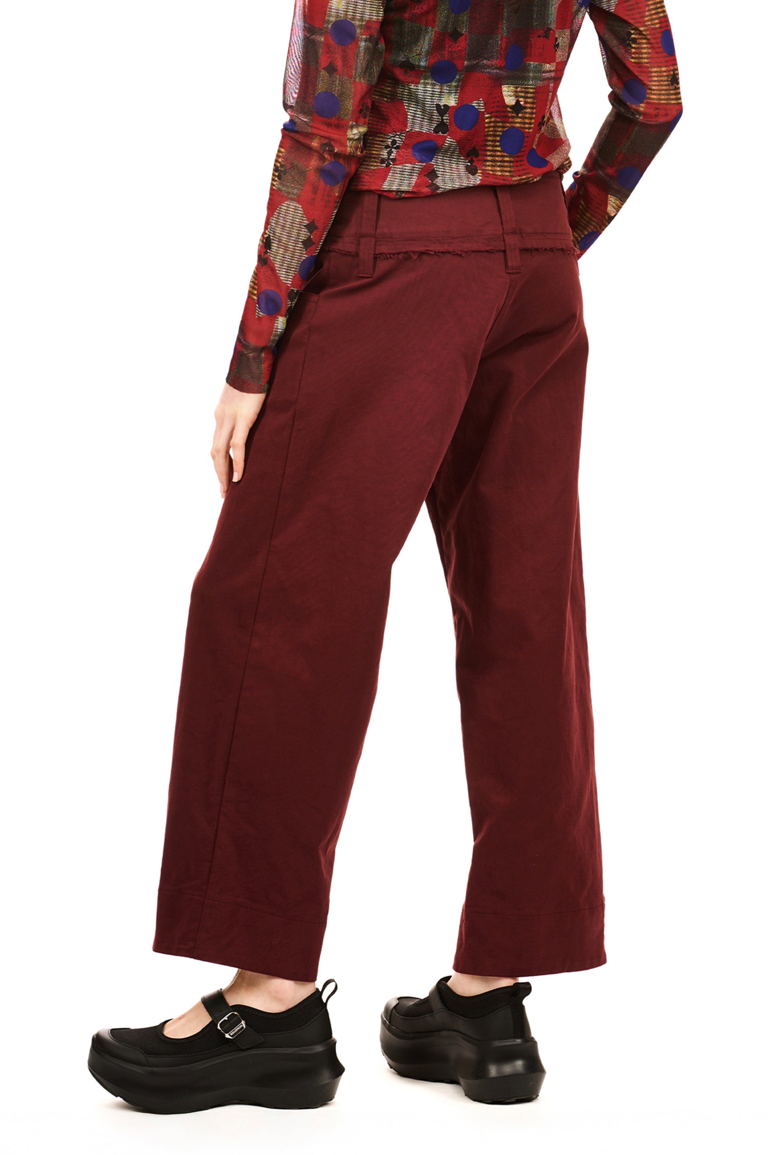 NOVEL TROUSER IN OXBLOOD, SS26