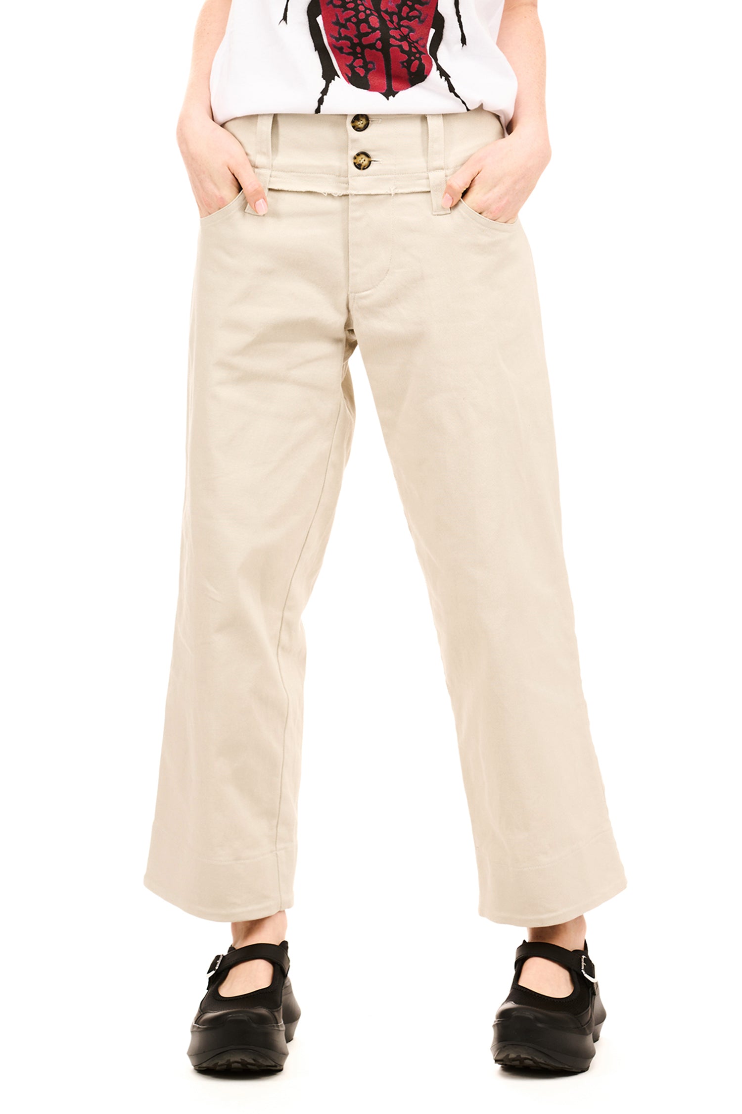 NOVEL TROUSER IN STONE, SS26
