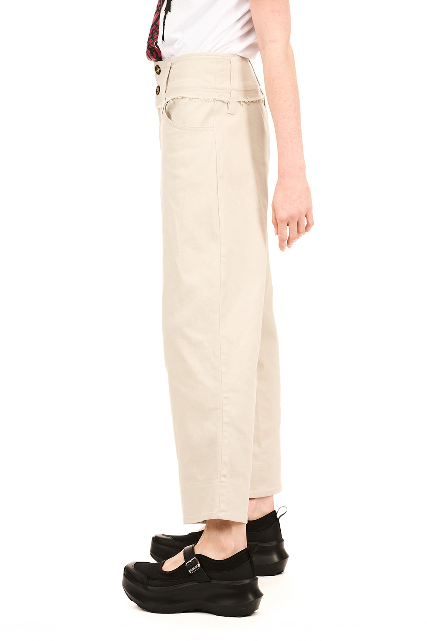 NOVEL TROUSER IN STONE, SS26
