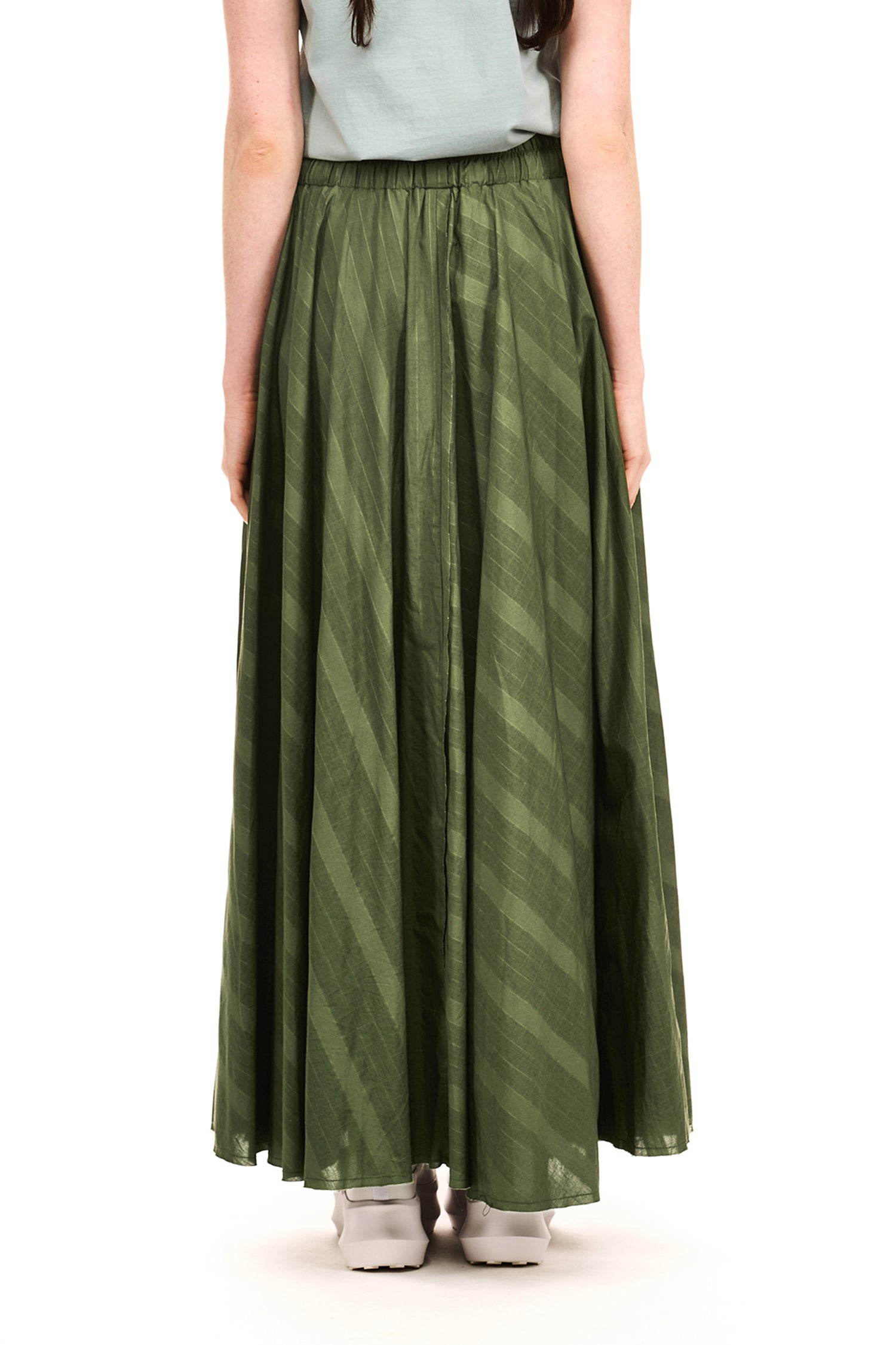 SAGA SKIRT IN GREEN OLIVE, SS26