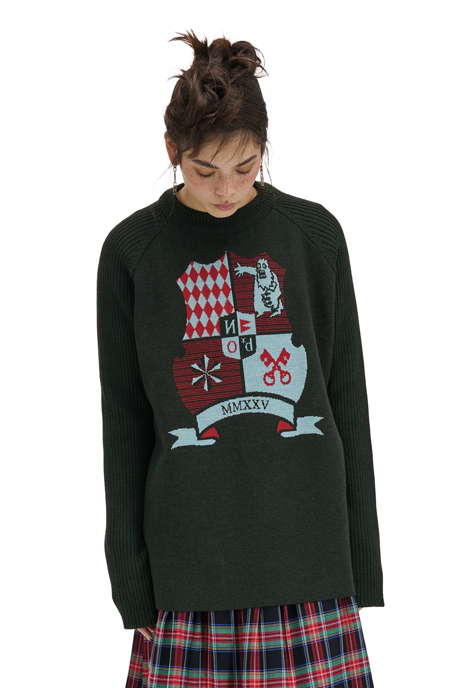 HOUSE SWEATER IN MOSS, W25