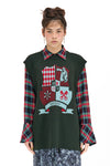 HOUSE VEST IN MOSS, W25